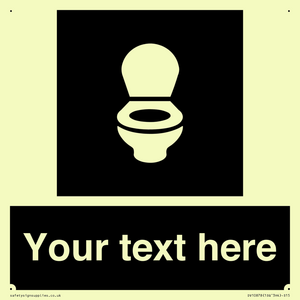 Custom information: black panel wc toilet